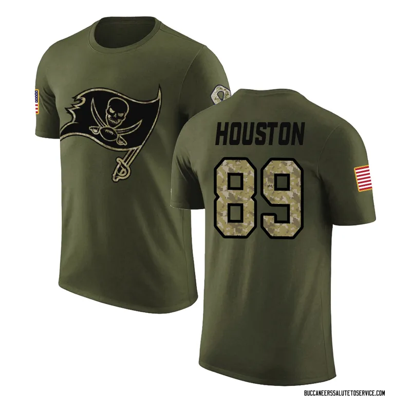 Men's Dennis Houston Tampa Bay Buccaneers Legend Olive Salute to Service T-Shirt