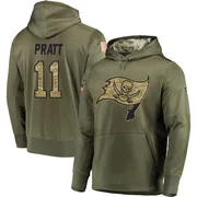 Men's Michael Pratt Tampa Bay Buccaneers Olive Salute to Service Pullover Hoodie