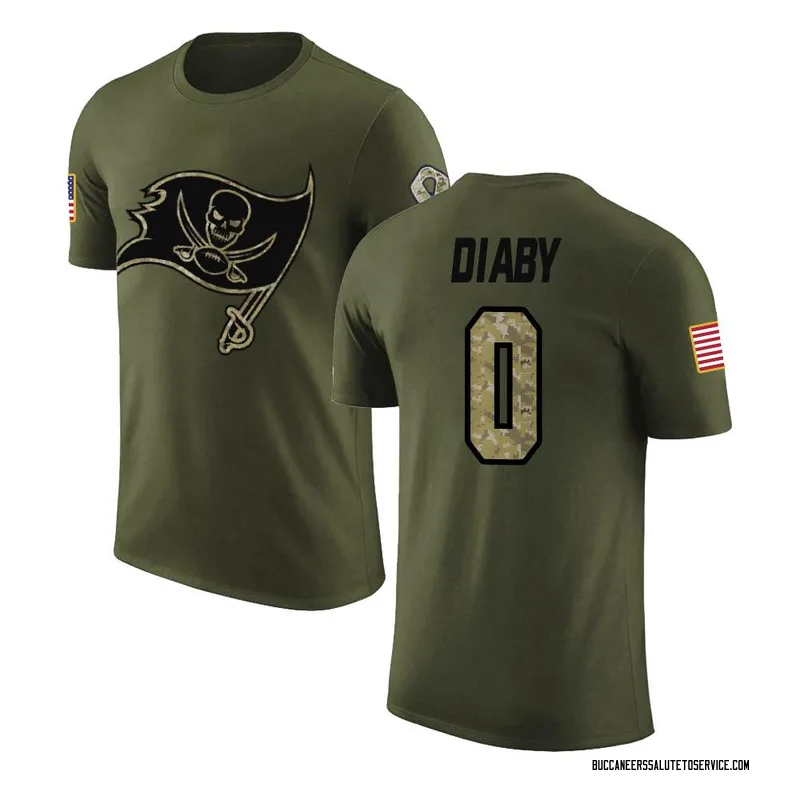 Men's YaYa Diaby Tampa Bay Buccaneers Legend Olive Salute to Service T-Shirt